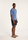 T-shirt col V en lin flammé - Reuben