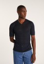 T-shirt col V en lin flammé - Reuben