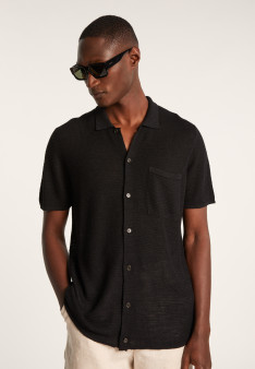 Chemise manches courtes en lin flammé - Icarus