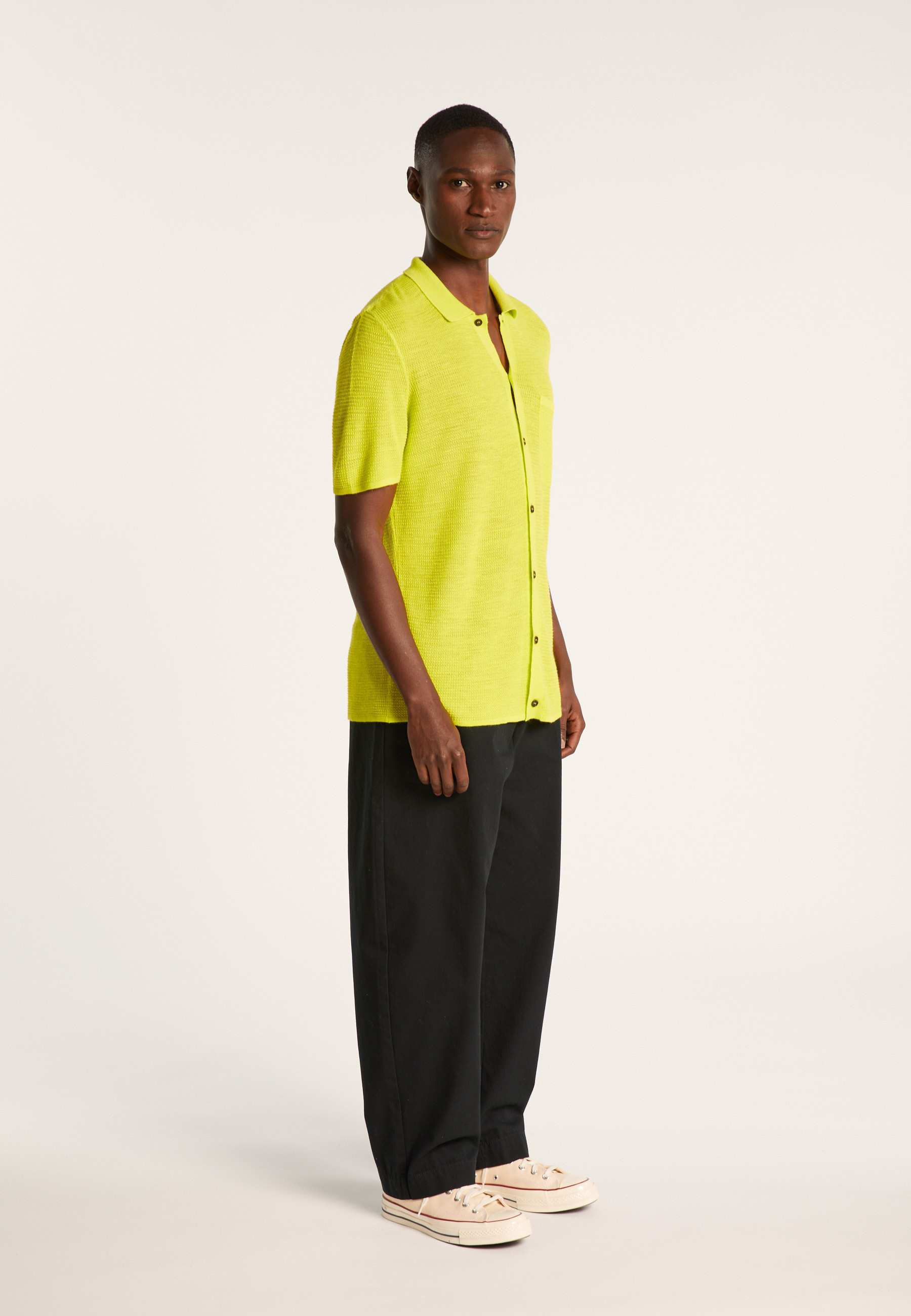 Chemise manches courtes en lin flammé - Icarus