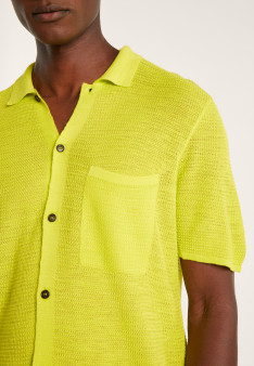 Chemise manches courtes en lin flammé - Icarus