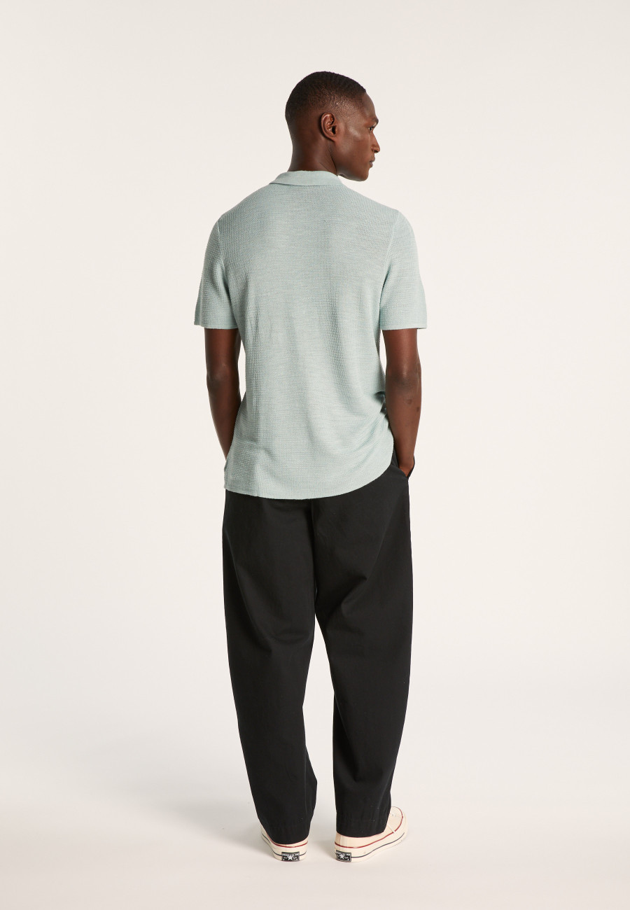 Chemise manches courtes en lin flammé - Icarus