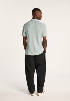 Chemise manches courtes en lin flammé - Icarus