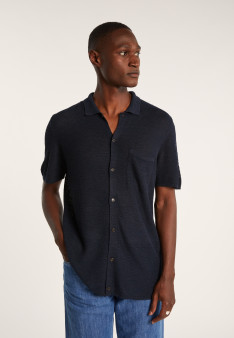 Chemise manches courtes en lin flammé - Icarus