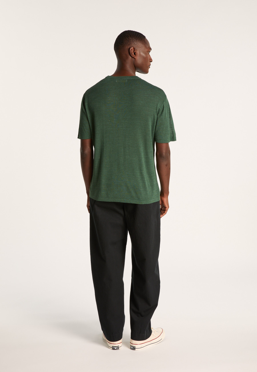 Flamed linen T-shirt - Isao