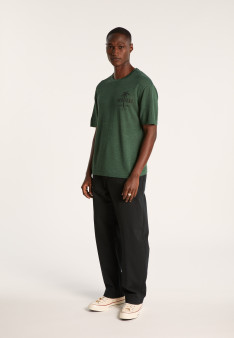 T-shirt en lin flammé - Isao