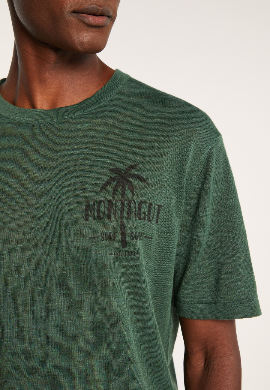 Flamed linen T-shirt - Isao