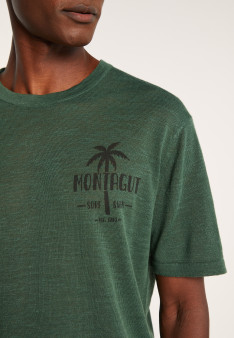 T-shirt en lin flammé - Isao