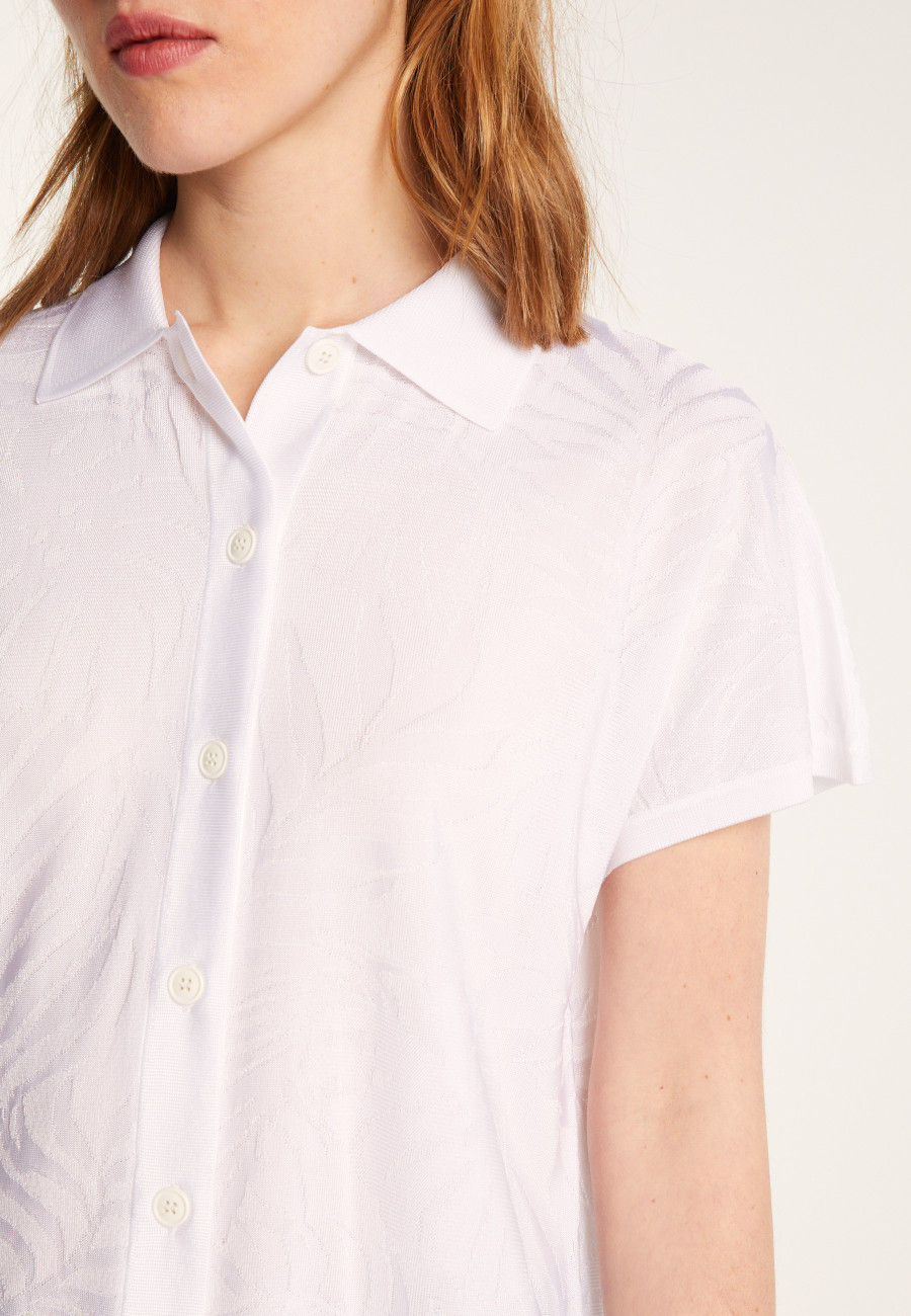 Camisa estampada em Fil Lumière - Léontine