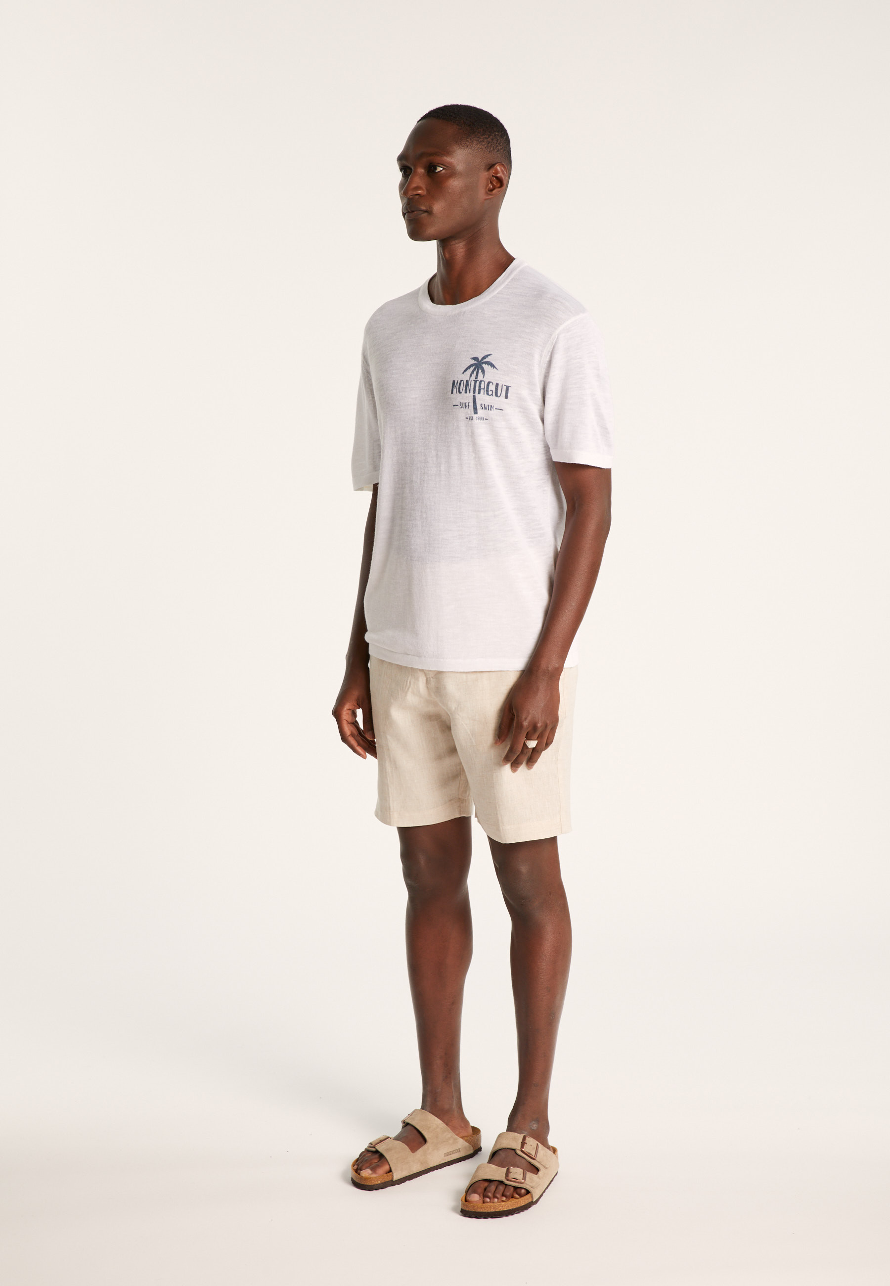 T-shirt en lin flammé - Isao