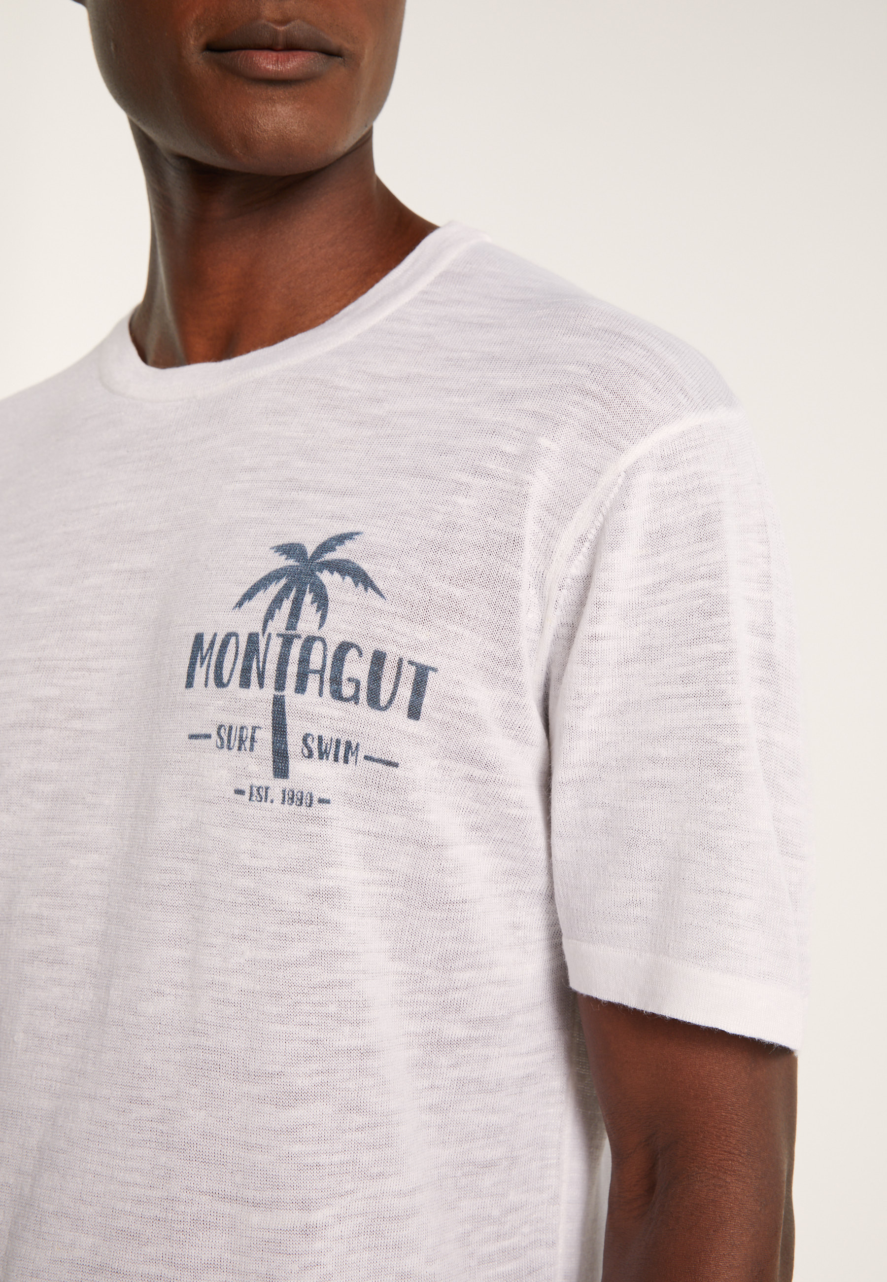 T-shirt en lin flammé - Isao