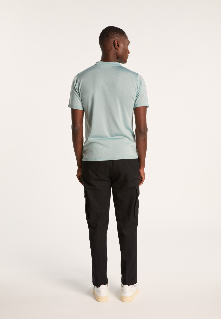 Short-sleeved polo shirt in Fil lumiere - Babar