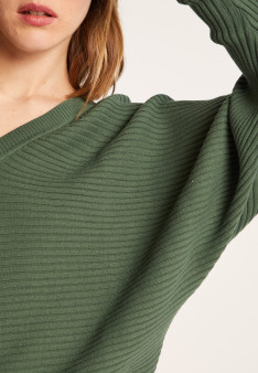 Pull en coton manches chauve-souris - Lison