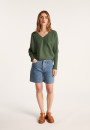 Pull en coton manches chauve-souris - Lison