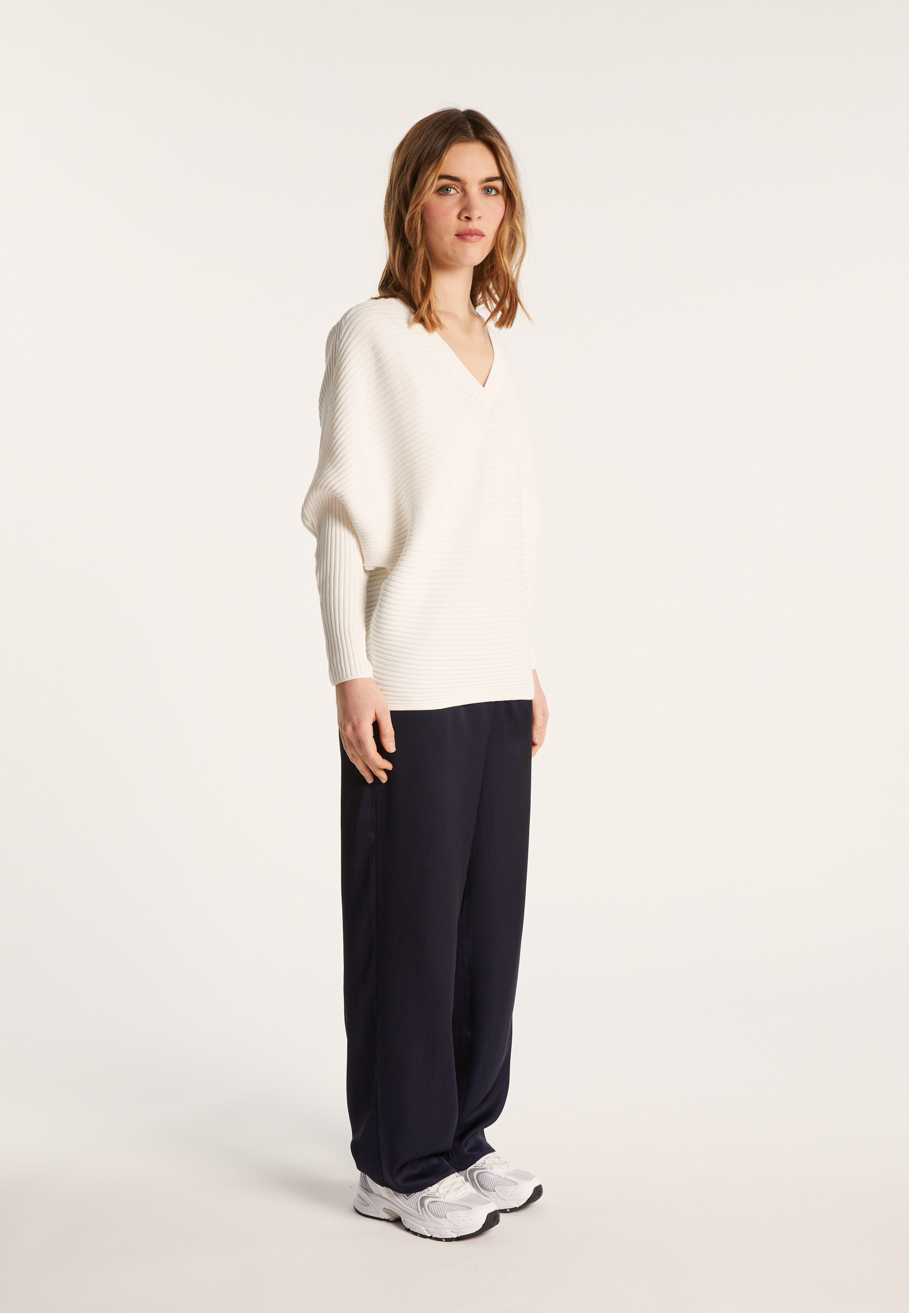 Pull en coton manches chauve-souris - Lison