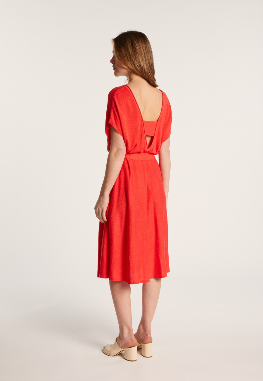 Vestido fluido de linho - Layla