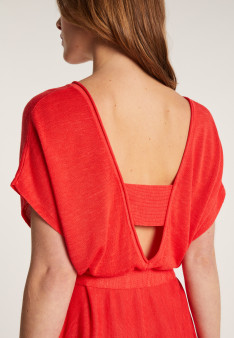 Robe fluide en lin flammé - Layla