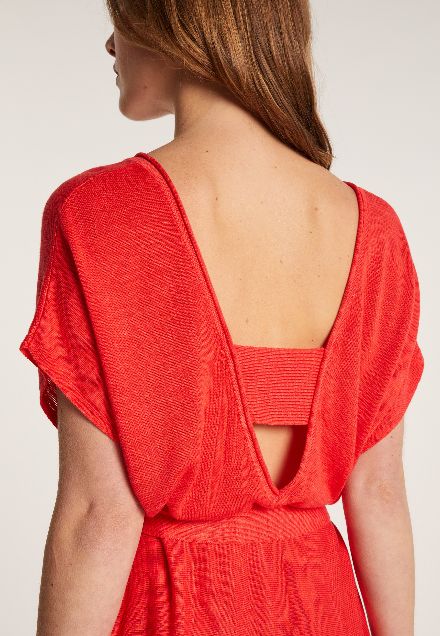 Robe fluide en lin flammé - Layla