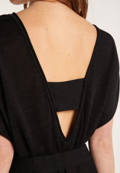 Robe fluide en lin flammé - Layla