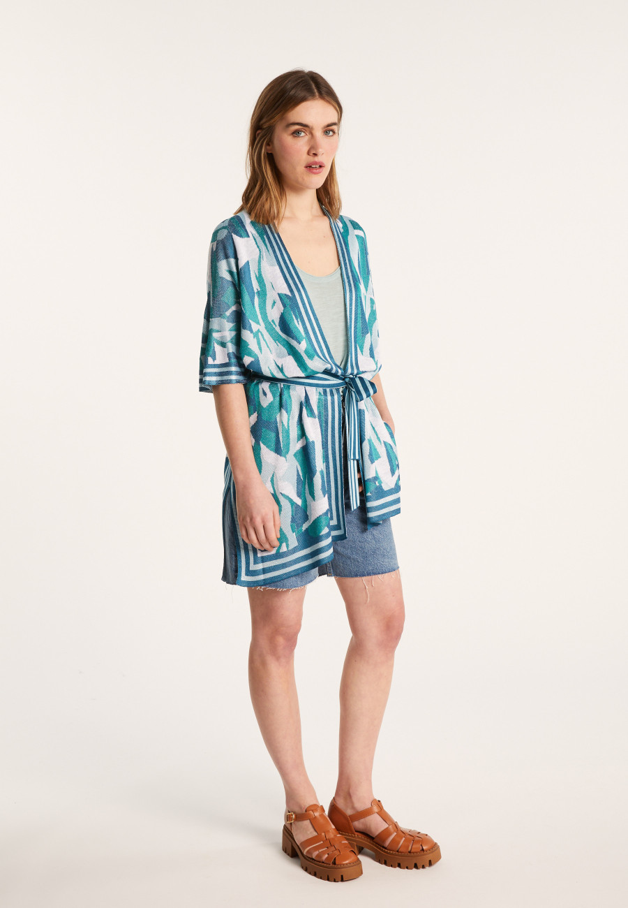 Veste unisexe en lin flammé - Gunay