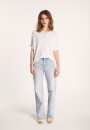 Short-sleeved cotton and linen cardigan - Laura