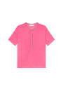 Short-sleeved cotton and linen cardigan - Laura