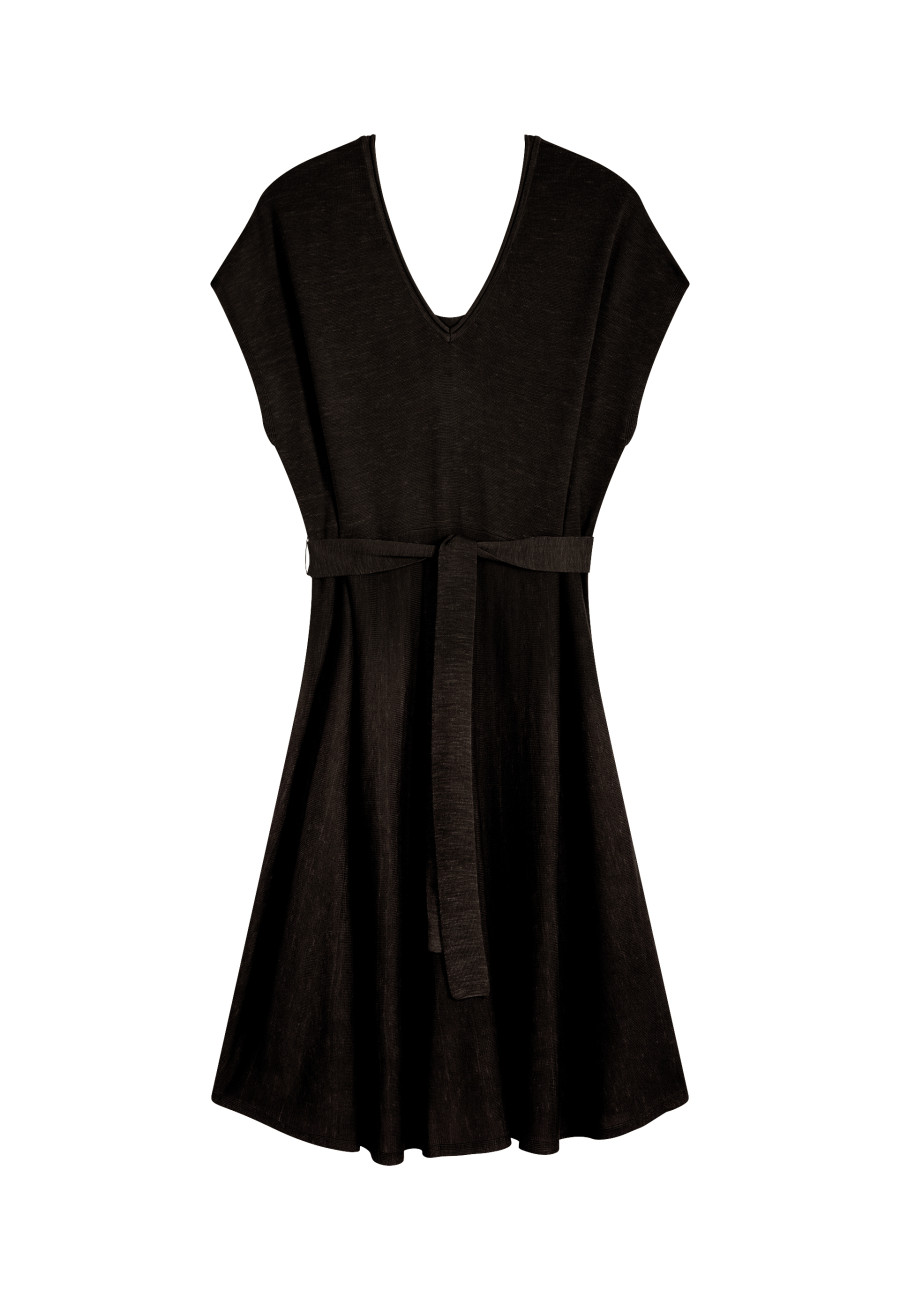 Vestido fluido de linho - Layla