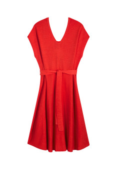 Robe fluide en lin flammé - Layla