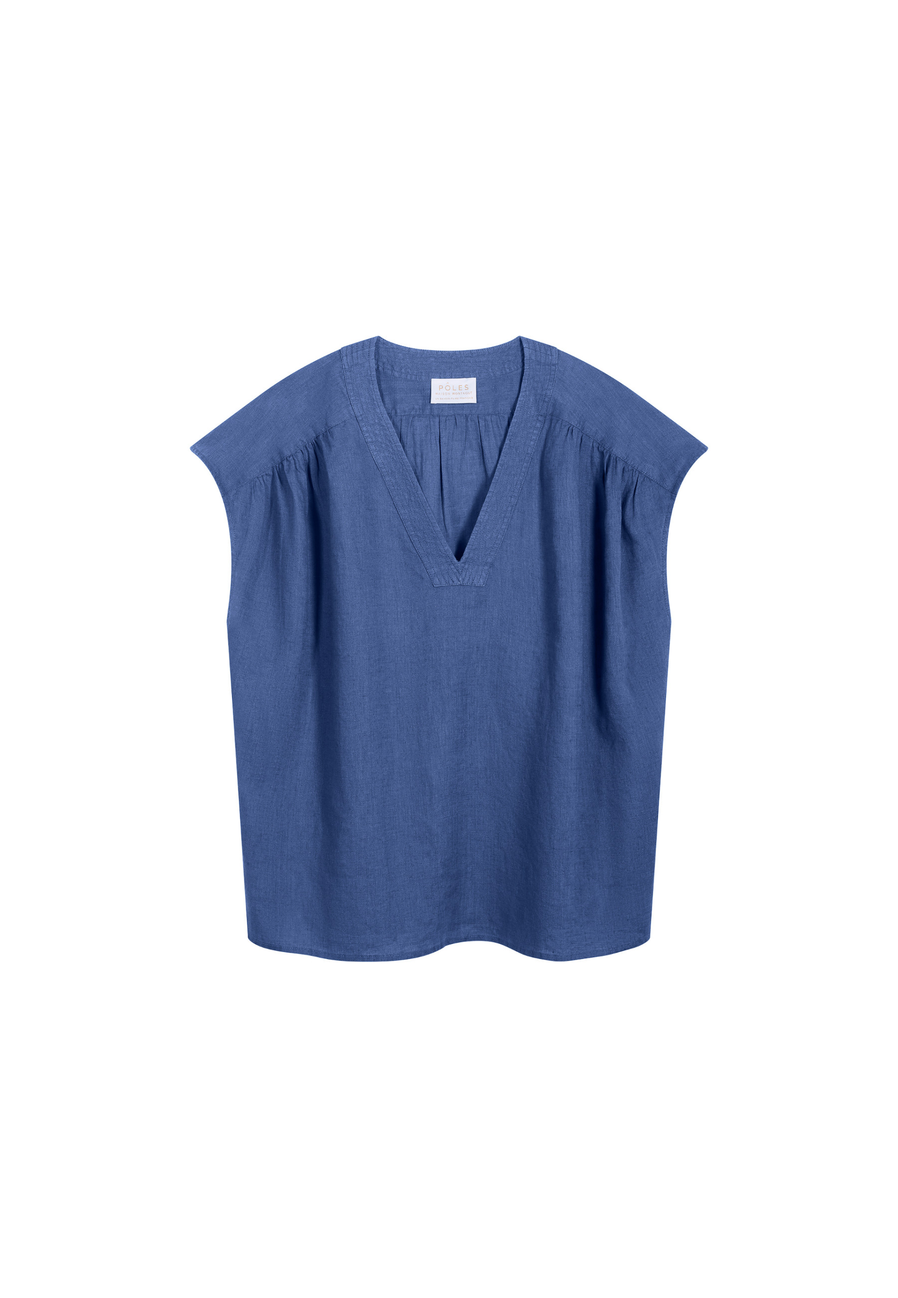 T-shirt col V en lin - Dala