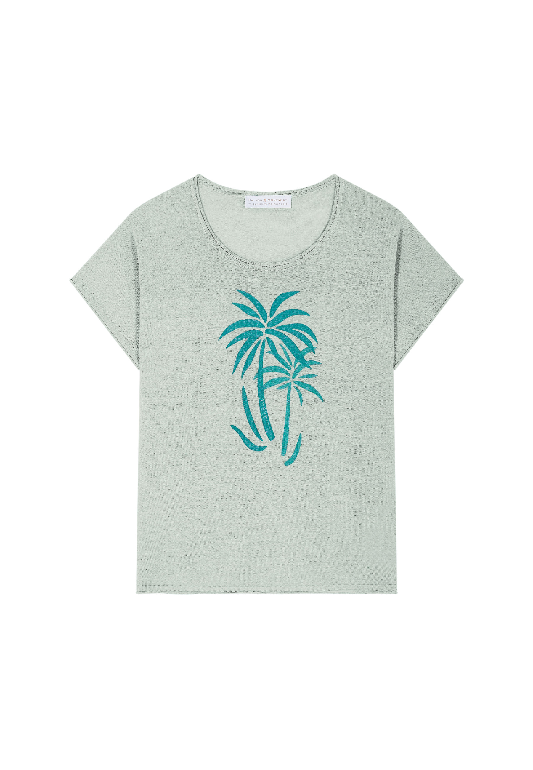 T-shirt à motif en lin flammé - Larissa