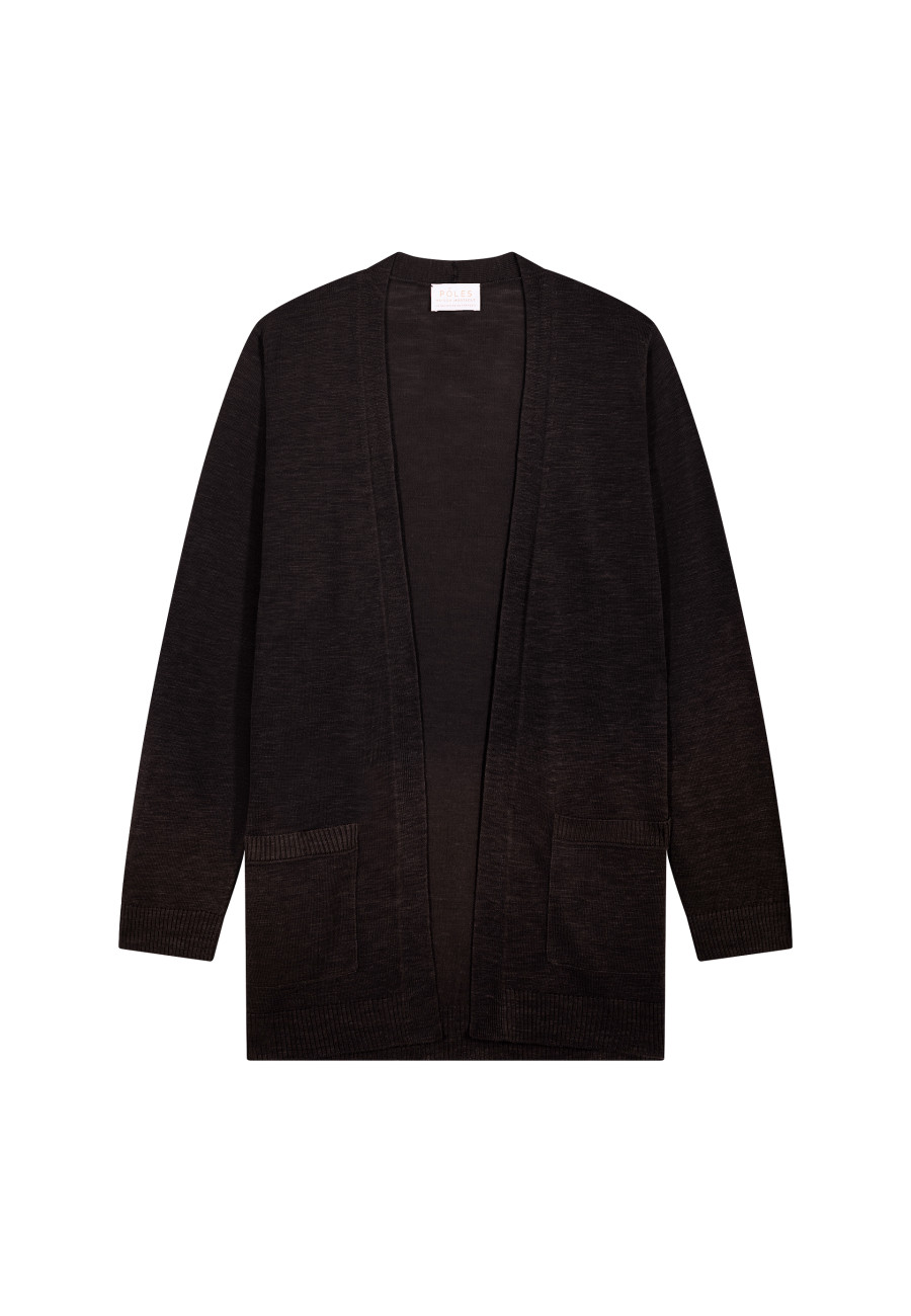 Long flamed linen cardigan - Naelle