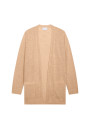 Long gilet en lin flammé - Naelle