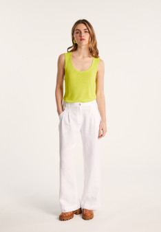 Débardeur en lin flammé - Maitena