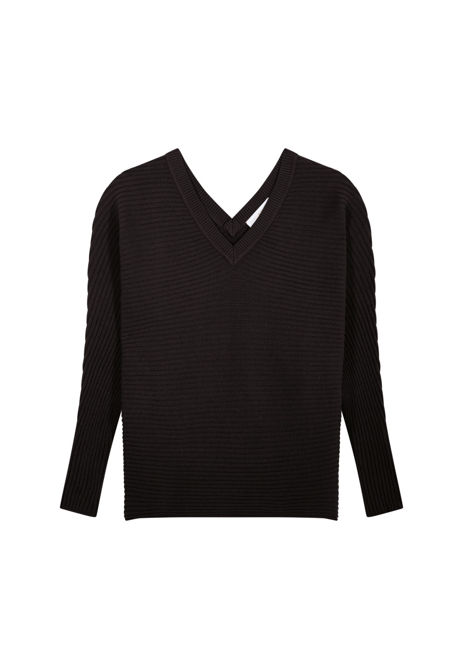 Cotton sweater with batwing sleeves - Lison