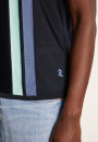 4 vertical stripes polo shirt in Fil Lumière - Ilann