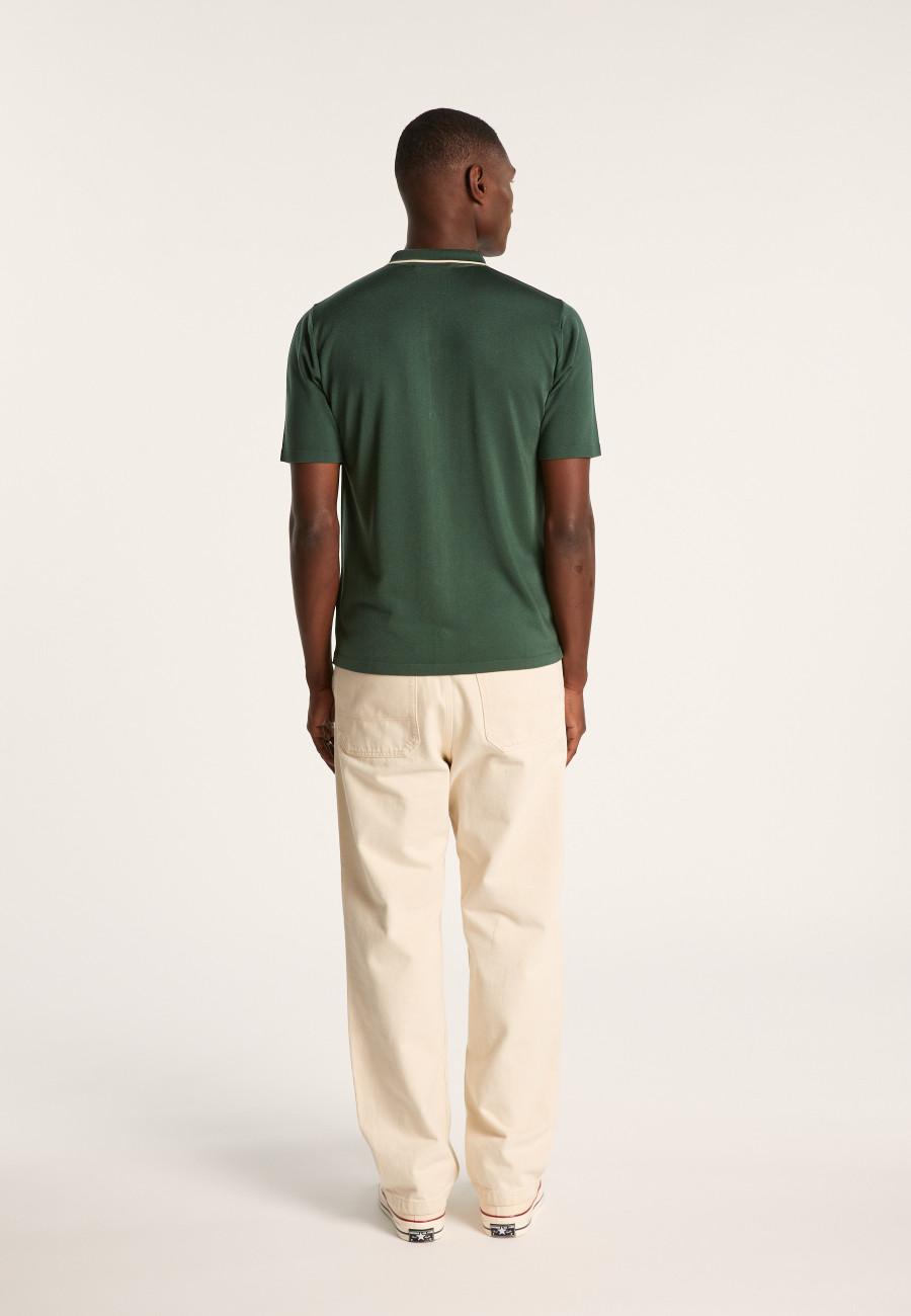 Short-sleeved shirt in Fil Lumière - Roman