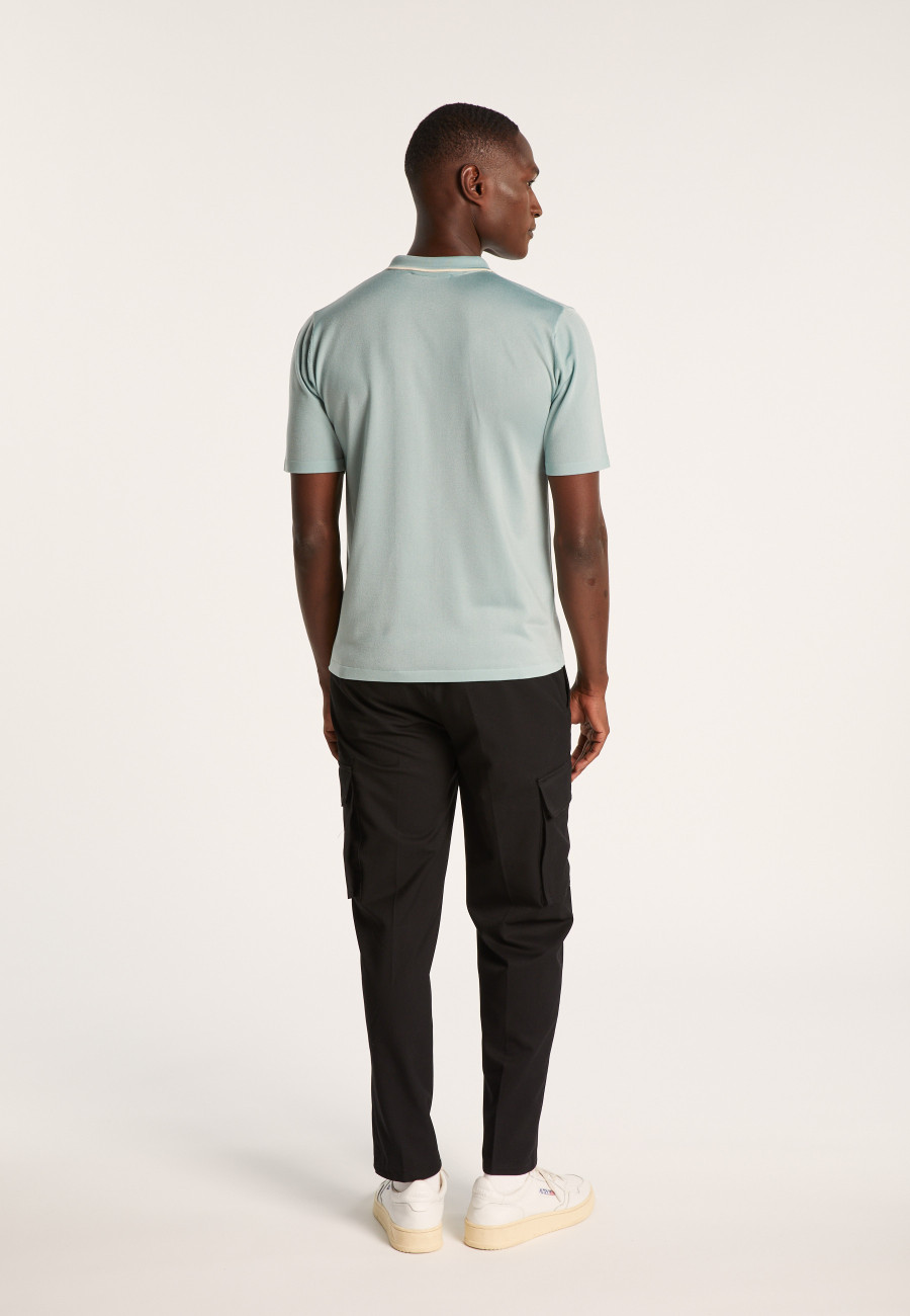 Short-sleeved shirt in Fil Lumière - Roman