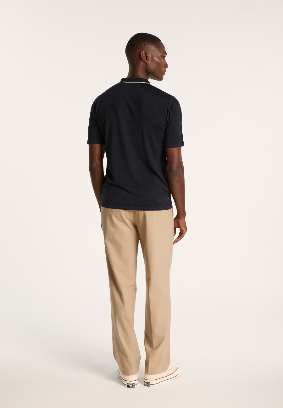 Short-sleeved shirt in Fil Lumière - Roman