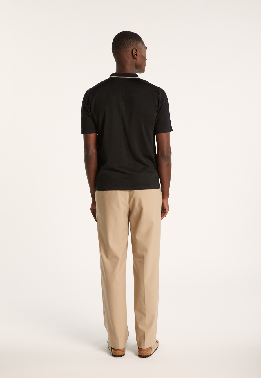 Short-sleeved shirt in Fil Lumière - Roman