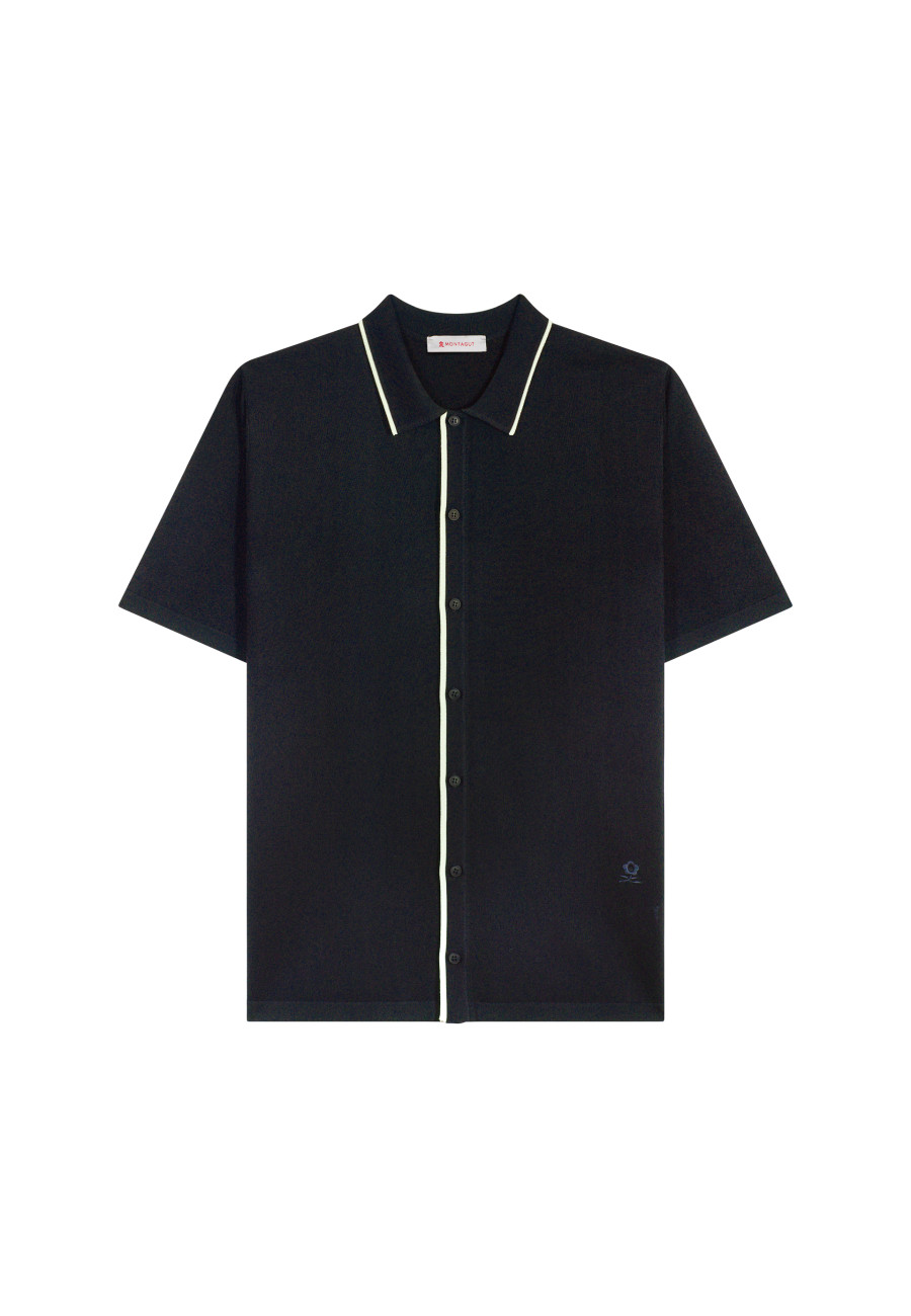 Short-sleeved shirt in Fil Lumière - Roman