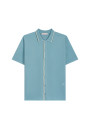 Short-sleeved shirt in Fil Lumière - Roman