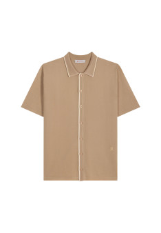 Short-sleeved shirt in Fil Lumière - Roman