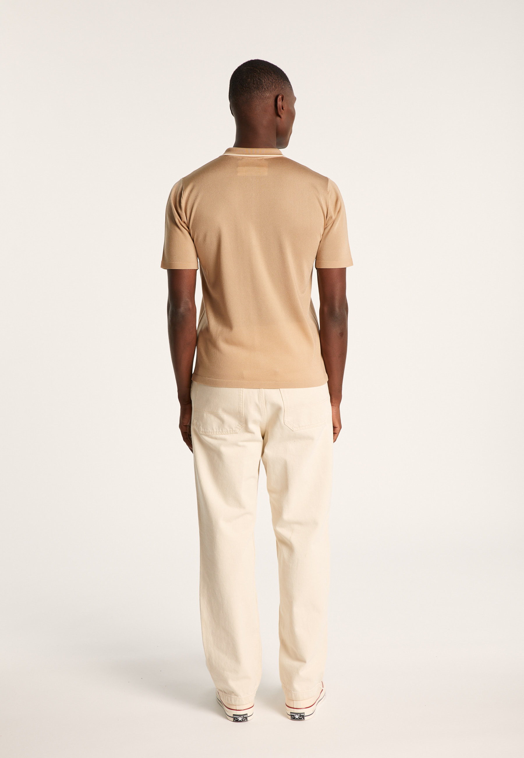 Short-sleeved shirt in Fil Lumière - Roman