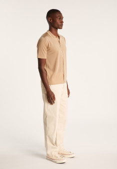 Short-sleeved shirt in Fil Lumière - Roman