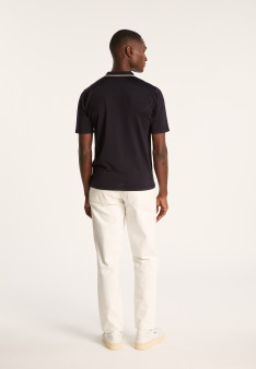 Short-sleeved shirt in Fil Lumière - Roman