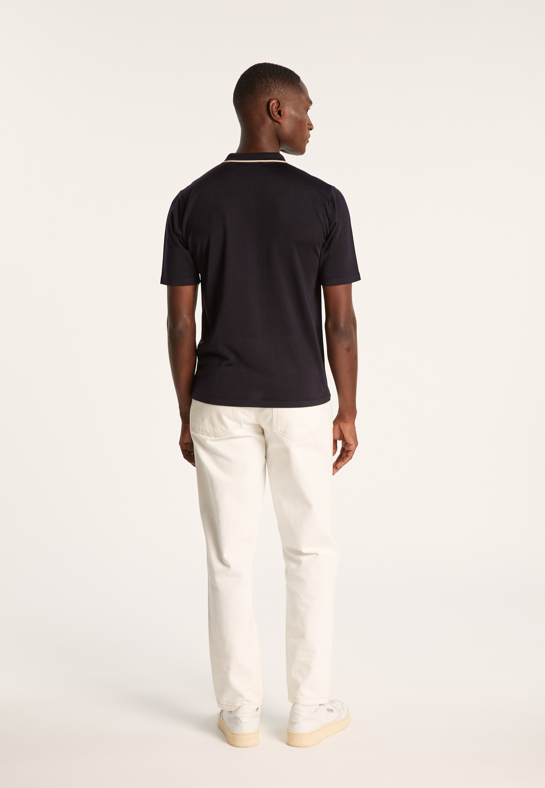 Short-sleeved shirt in Fil Lumière - Roman