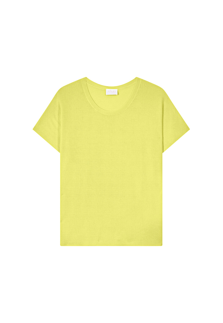 Slub linen crew neck t-shirt - Lucie
