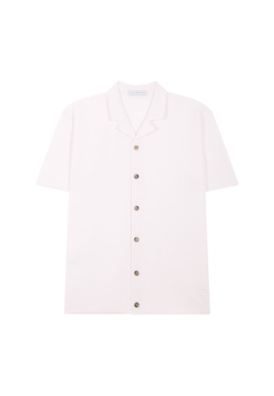 Chemise manches courtes en coton et lin - Igino