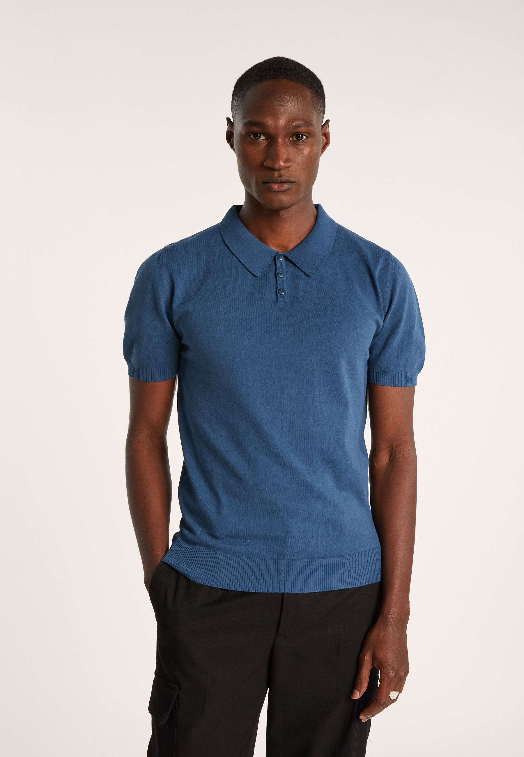 Polo uni en coton sec - Bank