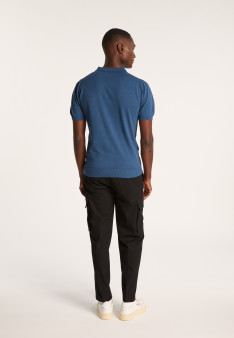 Plain dry cotton polo shirt - Bank